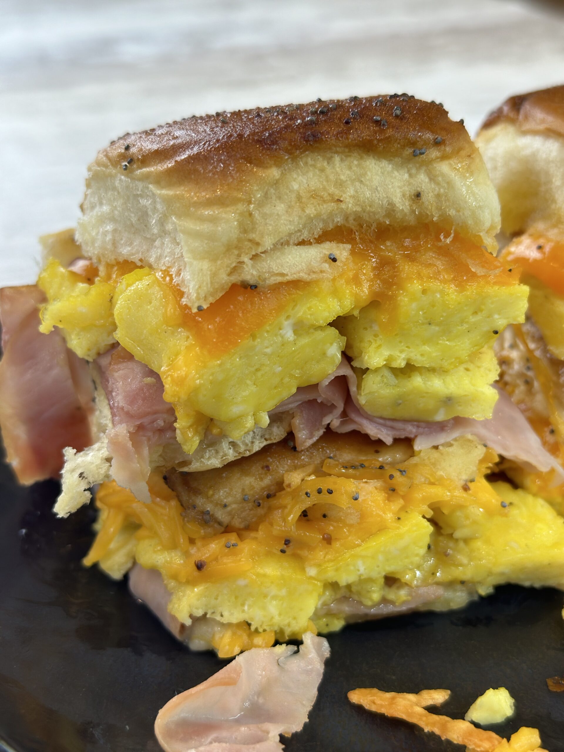 Ham and Cheese Breakfast Sliders